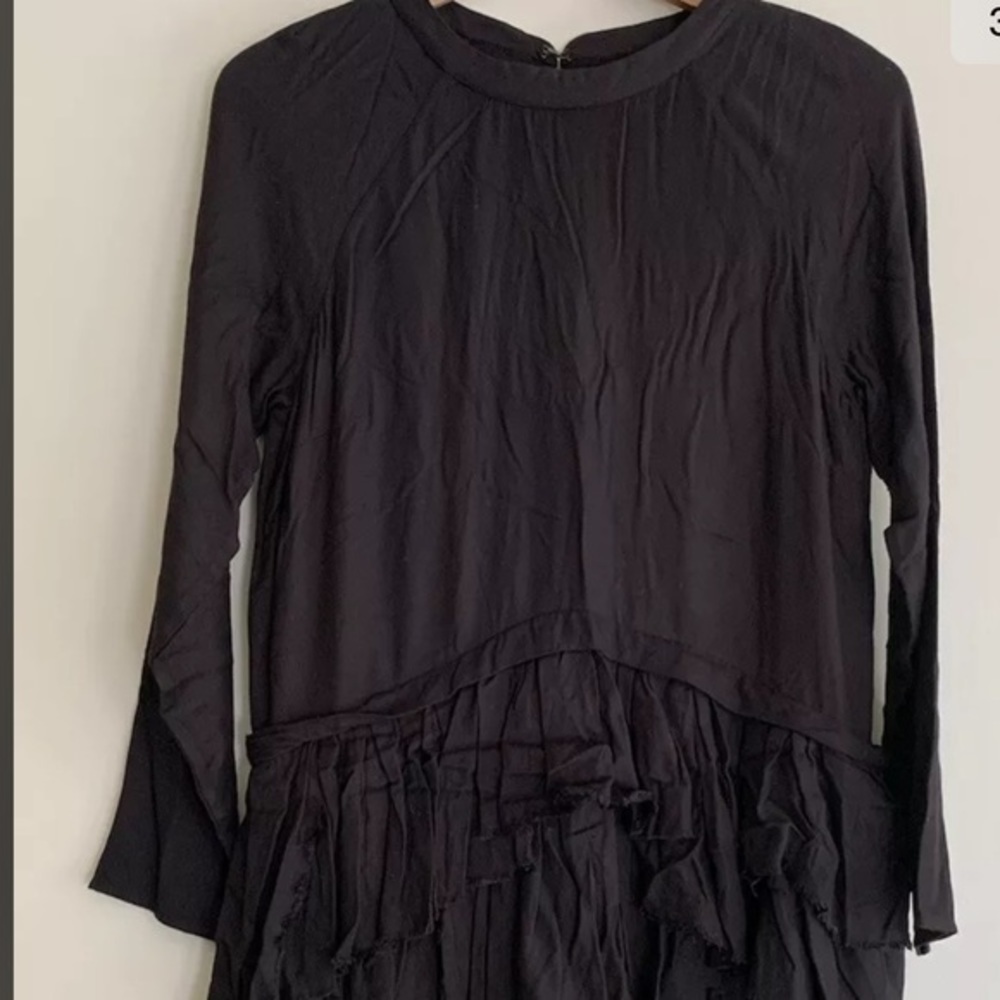 Nwt Maria Stanley Sadie May Dress Sz S Noir $350 — image 3 of 8